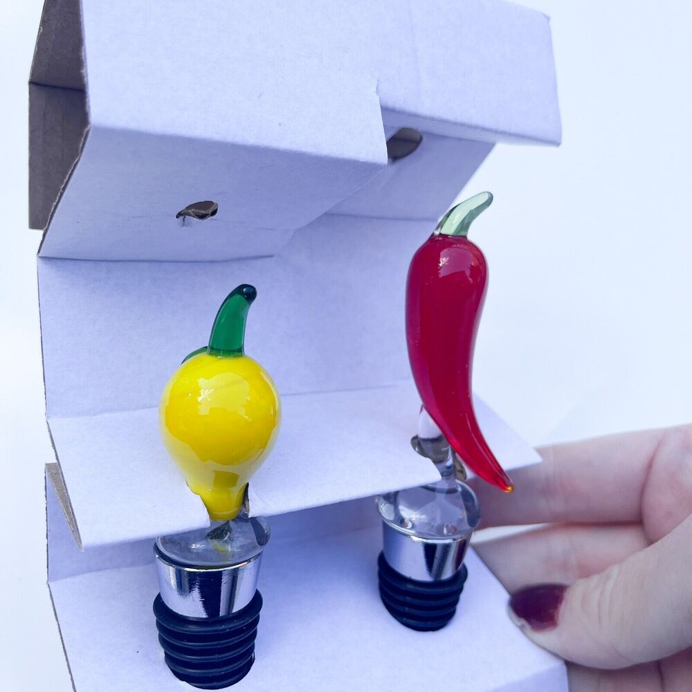 New Sandra Alexandra - Lemon & Chili Bottle Stopper Set - SandrAlexandra